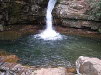 Waterfall Pool and Snowflakes